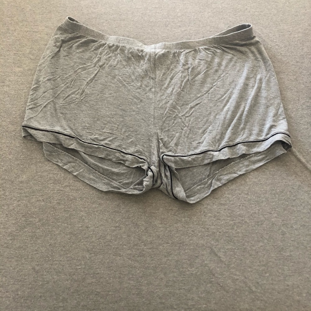 Gray Tshirt Pajama Shorts